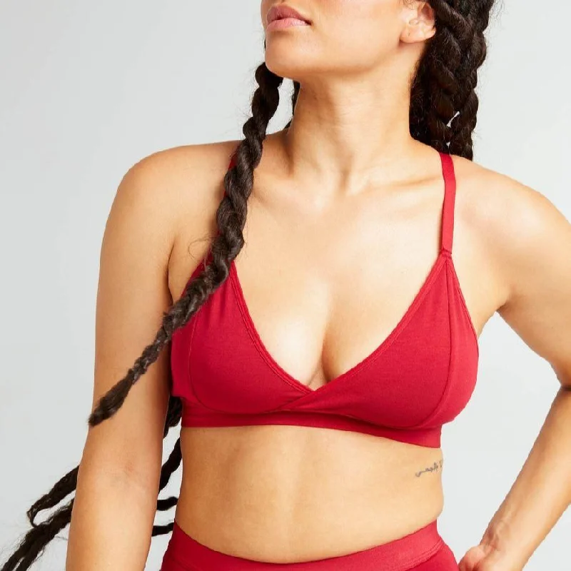 Classic Bralette (Red Velvet)